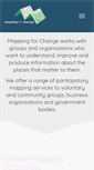 Mobile Screenshot of mappingforchange.org.uk