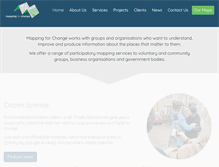 Tablet Screenshot of mappingforchange.org.uk
